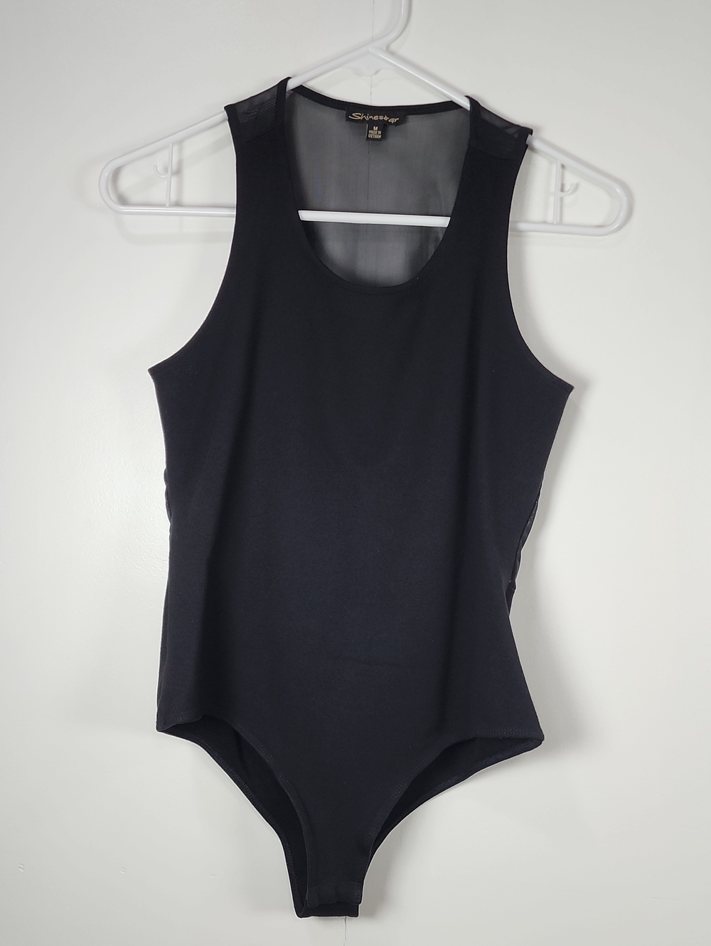 Black Sleeveless  Bodysuit Size M